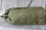 Vintage 1957 US Military Issue Green Canvas Duffel Bag