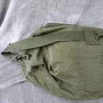 Vintage 1957 US Military Issue Green Canvas Duffel Bag