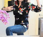 Vintage Polyester Blouse Medium