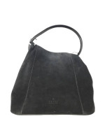 Gucci Black Suede Hoop Handbag