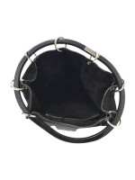 Gucci Black Suede Hoop Handbag