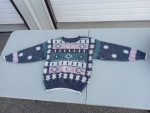 Vintage 1980's 62 East Sweater Geometric Design Small