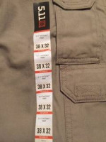 Trekking 5.11 Tactical Cotton Pants 38,36,34 Waist,30,32 Length.