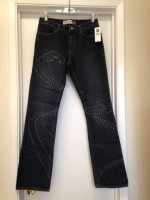 GAP MODERN BOOT CUT  STUDDED BLUE JEANS Sz 6 NEW w TAGS $68