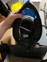 Brand New Troy Lee D4 Composite Shadow Blue Helmet - Medium