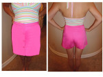 HOT PINK SKORT (skirt in front, shorts in back) from CACHE