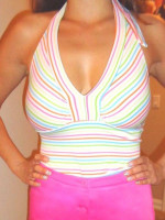 HOT PINK SKORT (skirt in front, shorts in back) from CACHE