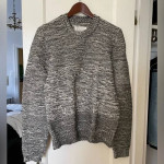 Maison Martin Margiela Speckled Grey Textured Heavy Knit Sweater-Small