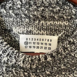 Maison Martin Margiela Speckled Grey Textured Heavy Knit Sweater-Small