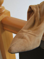 Colin Stuart Tall Faux Suede Stretchy Pointed Boot