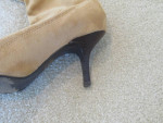 Colin Stuart Tall Faux Suede Stretchy Pointed Boot