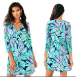 NEW LILLY PULITZER PRINT PIMA COTTON DRESS Sz Small