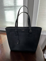Kate Spade Large Leather Triple Compartment Tote Black