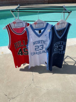 Jordan Champion Bulls 45 & ‘82 North Carolina Jersey