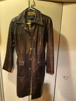 Redskin long womens leather jacket