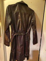 Redskin long womens leather jacket