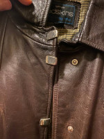 Redskin long womens leather jacket