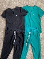 Figs scrubs, two pairs
