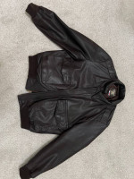 A2 Military Specs Bomber Goatskin Leather Jacket Made in The USA