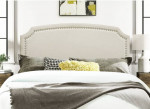 Super Stylish Upholstered Panel Headboard  ~ Queen Size ~ Warm Grey