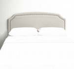 Super Stylish Upholstered Panel Headboard  ~ Queen Size ~ Warm Grey