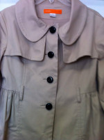 CYNTHIA STEFFE KHAKI SHORT SLEEVE JACKET Sz 8