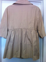 CYNTHIA STEFFE KHAKI SHORT SLEEVE JACKET Sz 8