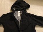 Women’s Size 2 Black Rain Jacket with High Collar for Rain Snow Wind