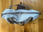 Handmade Medium Luggage Bag in Canvas/Leather Combo