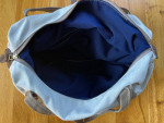 Handmade Medium Luggage Bag in Canvas/Leather Combo