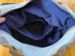 Handmade Medium Luggage Bag in Canvas/Leather Combo