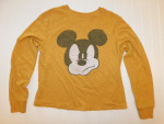 Disney Women's Mad Mickey size Medium Yellow Long Sleeve Shirt