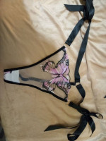 Pretty transparent butterfly lingerie set (new)