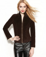 RACHEL ROY BROWN SUEDE JACKET Sz XS NEW $350