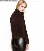 RACHEL ROY BROWN SUEDE JACKET Sz XS NEW $350