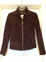 RACHEL ROY BROWN SUEDE JACKET Sz XS NEW $350