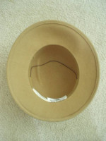 Ladies’ Tan Wool Fedora Hat By Edward Mann (like new)