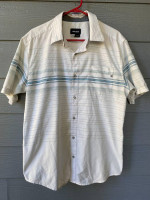 Marmot Men’s Size L Striped Collared Button Down Shirt