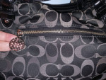 COACH BLACK/GRAY LOGO PURSE/BAG
