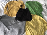 6 Cashmere Sweaters for Mending or Sewing and Art Projects