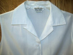 Vintage 1970s New White Blouses * Sizes Medium & Large * Coolo!