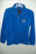 2 New "River Palms" Casino Zip-up Fleece Jackets * Blue Red * Unisex!