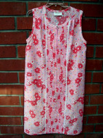 Vintage 1970s New Designer "Komar" Shift Casual House Dress *
