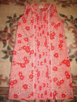 Vintage 1970s New Designer "Komar" Shift Casual House Dress *