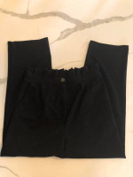 Good Luck Gem (Nordstrom) black paperbag slim leg pants size M