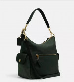 Coach Pennie Leather Shoulder Purse in Black