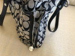 Authentic Coach Signature Canvas khaki/Leather Gallery Tote bag