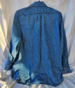 J. Jill Denim Shirt Faux Pearl Buttons Size 1X Women’s