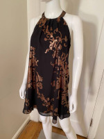 COPPER AND BLACK DRESS Size Small