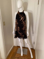 COPPER AND BLACK DRESS Size Small